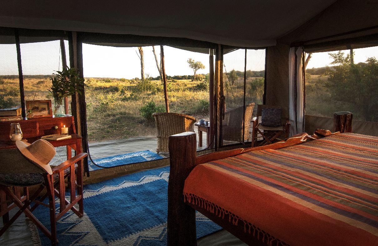 Blick in den Busch Safari-Camp masai mara 